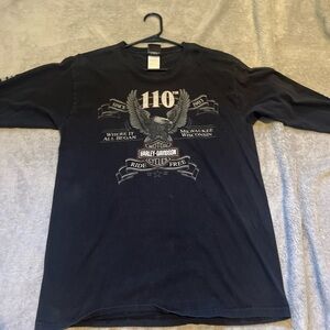 Large black Harley Davidson long sleeve